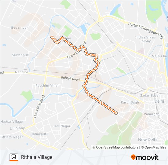 990B bus Line Map