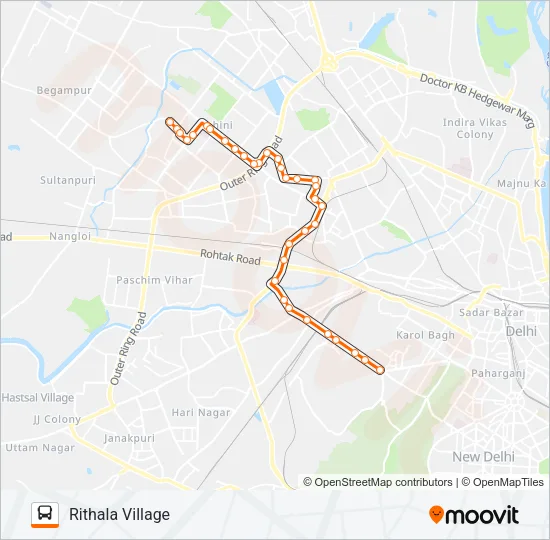 990B Bus Line Map