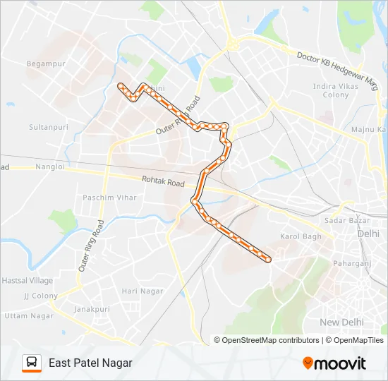 990B Bus Line Map