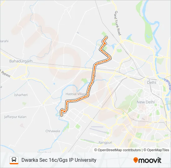 DW-3 Bus Line Map