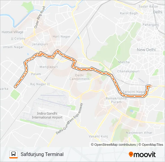 DW-5 Bus Line Map