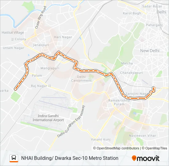 DW-5 Bus Line Map