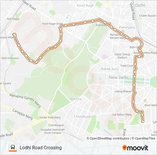 522B2 Bus Line Map