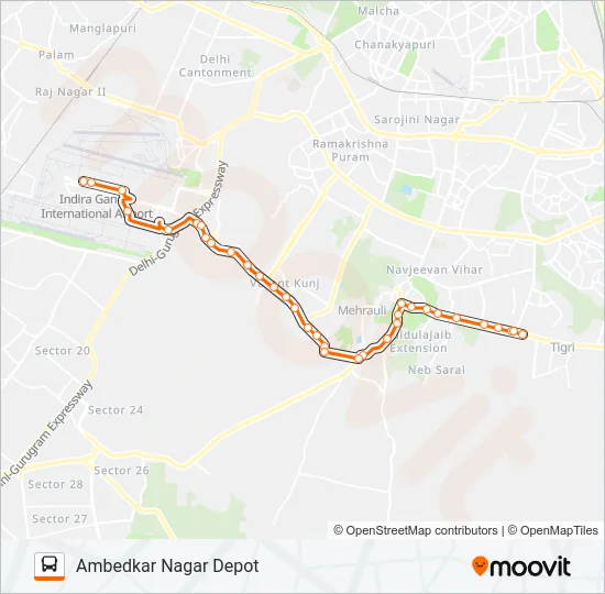 717C2 Bus Line Map