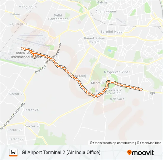 717C2 Bus Line Map
