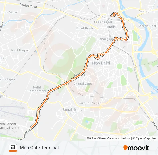 729E2 Bus Line Map