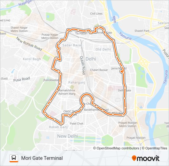 CBD1+ Bus Line Map
