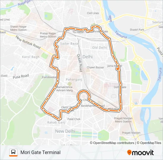 CBD1+ Bus Line Map