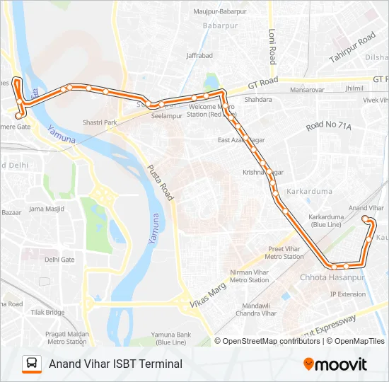 GL-23 Bus Line Map