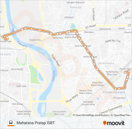 GL-23 Bus Line Map