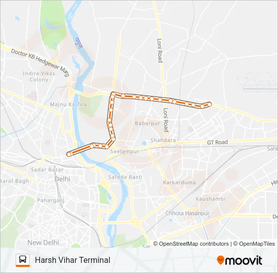 MC127 Bus Line Map