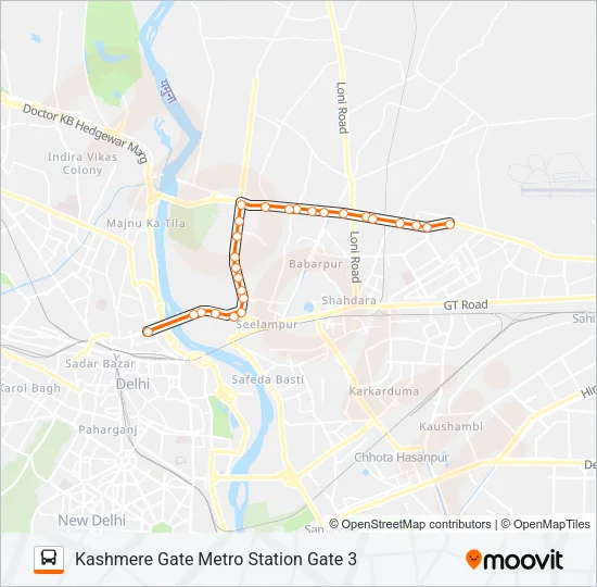 MC127 Bus Line Map