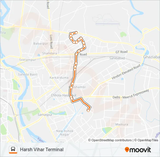MC341 Bus Line Map