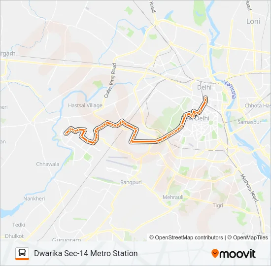 RL-75 Bus Line Map