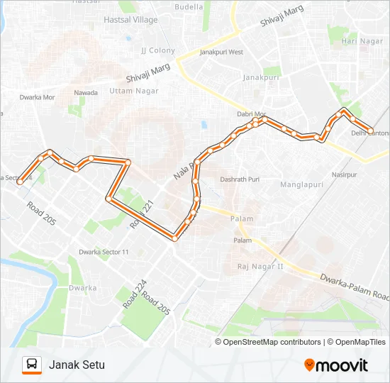 RL-75 Bus Line Map