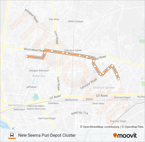 281STL Bus Line Map