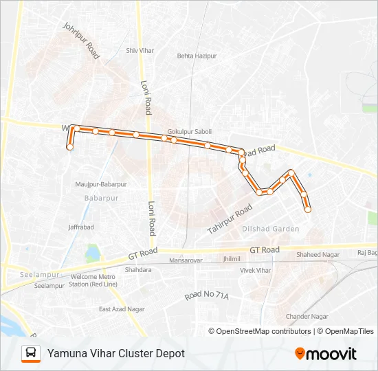 281STL Bus Line Map