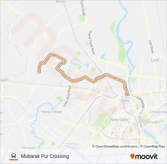 921EXT Bus Line Map