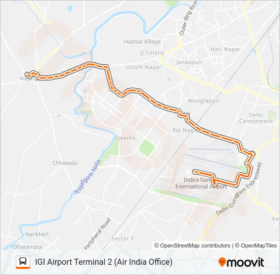 AIR-08 Bus Line Map