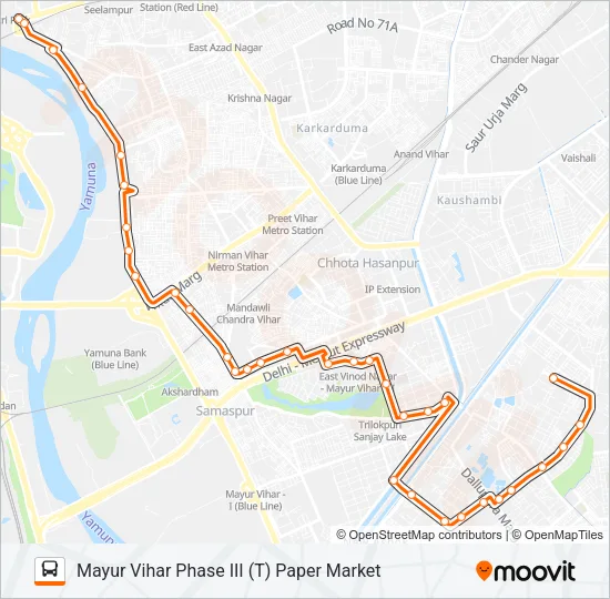 MC1372 Bus Line Map