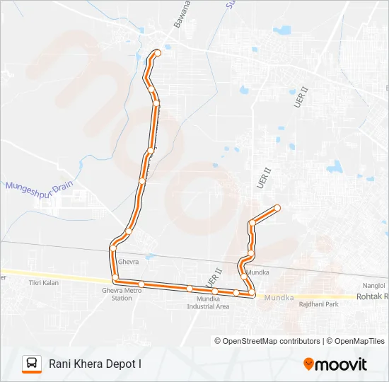 102LSTL Bus Line Map
