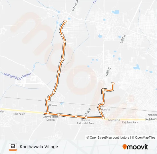 102LSTL Bus Line Map