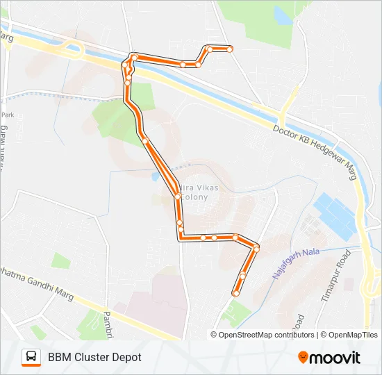 104LSTL Bus Line Map
