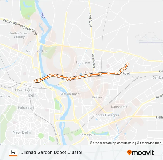 214LSTL Bus Line Map