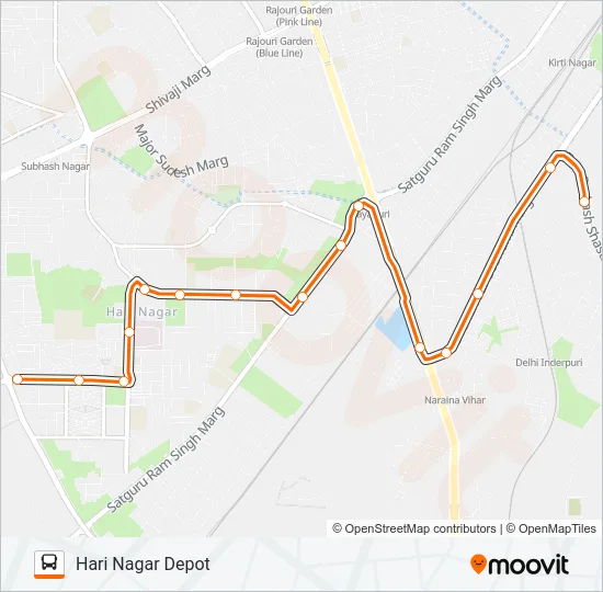 218LSTL Bus Line Map