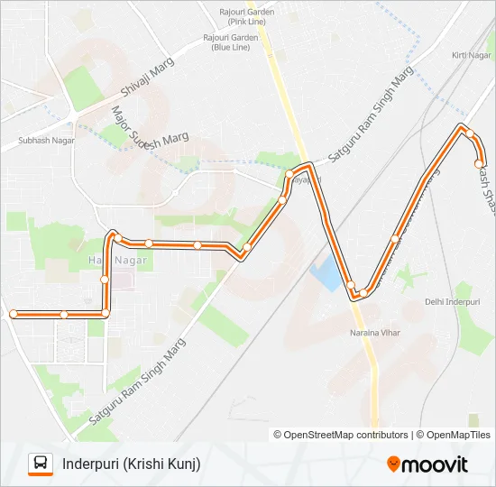 218LSTL Bus Line Map