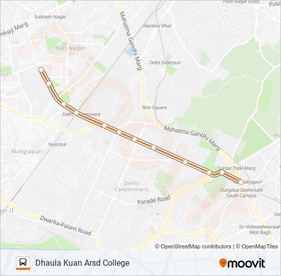 588LSTL bus Line Map