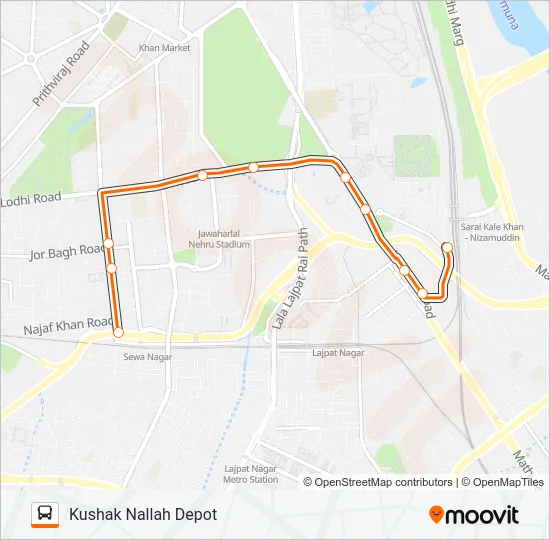 794LSTL Bus Line Map