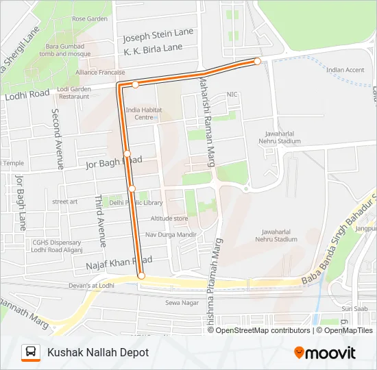 794STL2 Bus Line Map