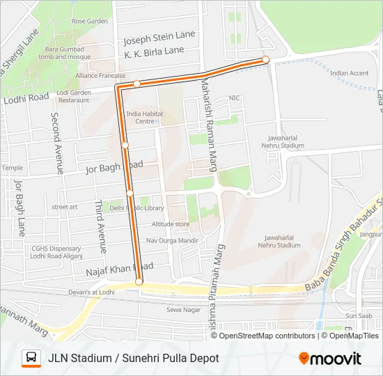 794STL2 Bus Line Map