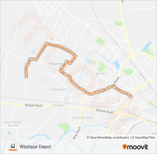 921AEXT Bus Line Map