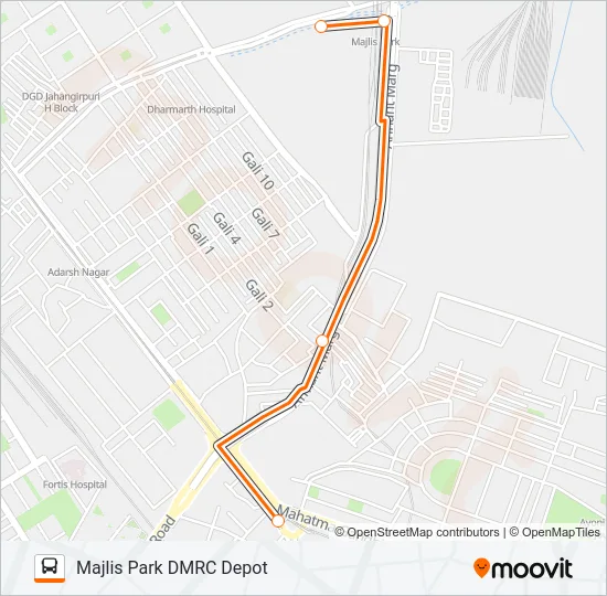 ML96STL Bus Line Map