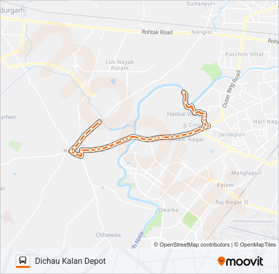 824LSTL2 Bus Line Map
