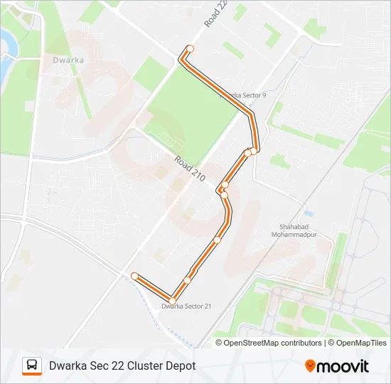 DW-2LSTL Bus Line Map