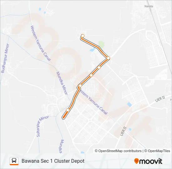 136LNKSTL Bus Line Map