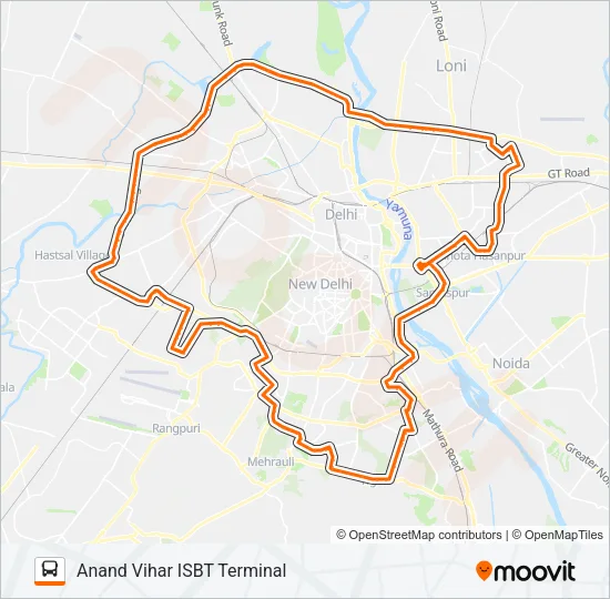 (-)OUTERMUDRIKA Bus Line Map
