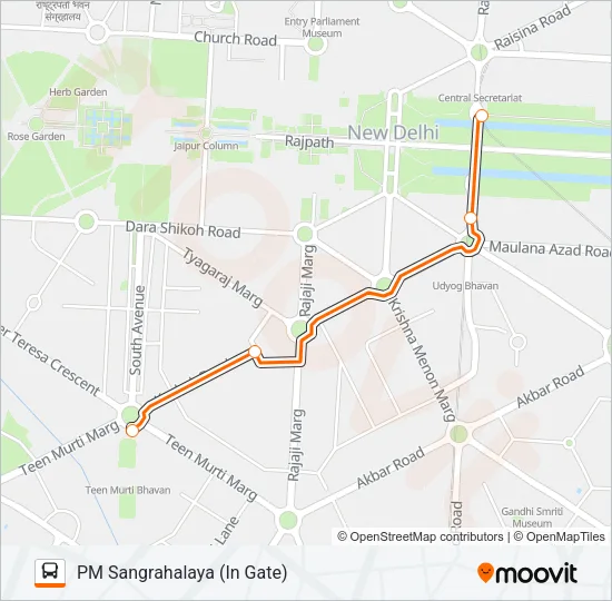 CENTRALSECRETARIAT-PMS Bus Line Map