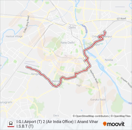 534A bus Line Map