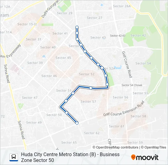 114 Bus Line Map