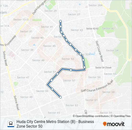 114 Bus Line Map