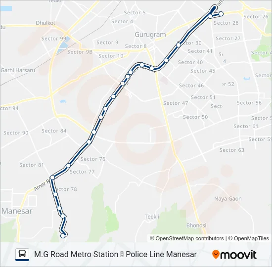 133 Bus Line Map
