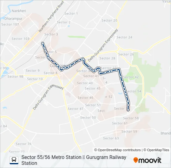 116 Bus Line Map