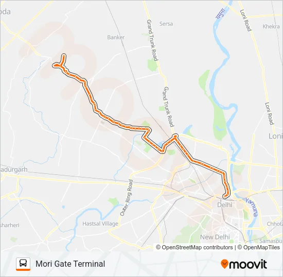 191DWN Bus Line Map