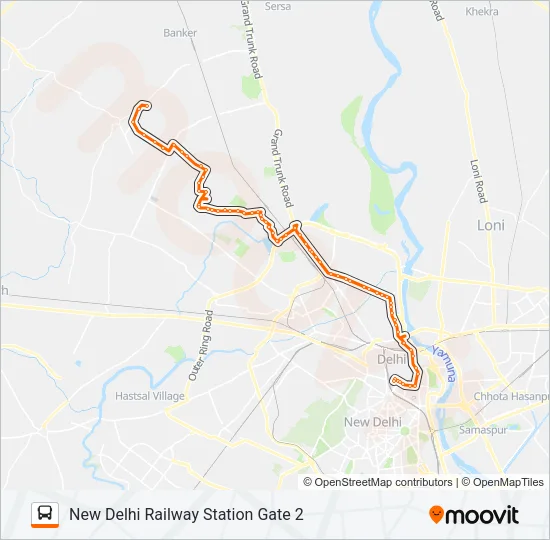 215DWN Bus Line Map