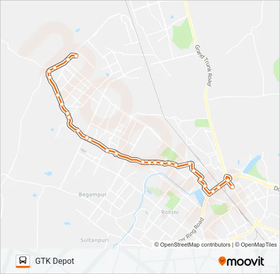 116ADWN Bus Line Map