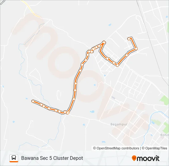 741STLDWN Bus Line Map